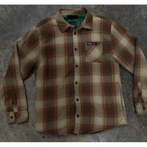 ThirtyTwo Mens L Quilted Lined Flannel Shacket Button Up Joe Sexton Sig Model